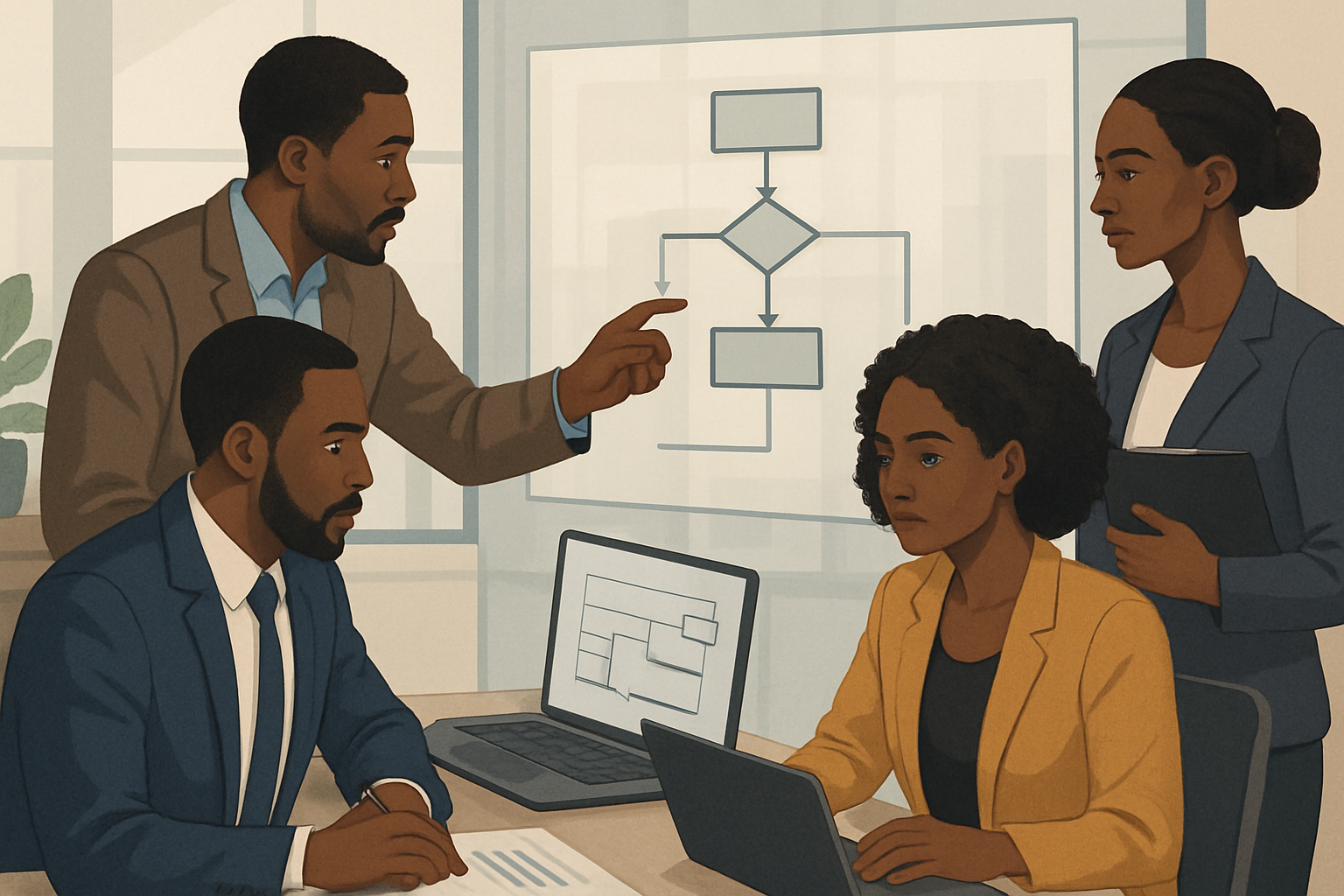 Get greater transparency on business processes no text make African